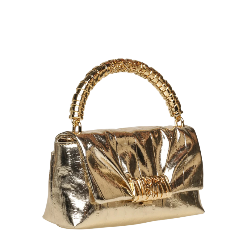 The Handbag Den Gold Envelope Clutch for Women - Image 2