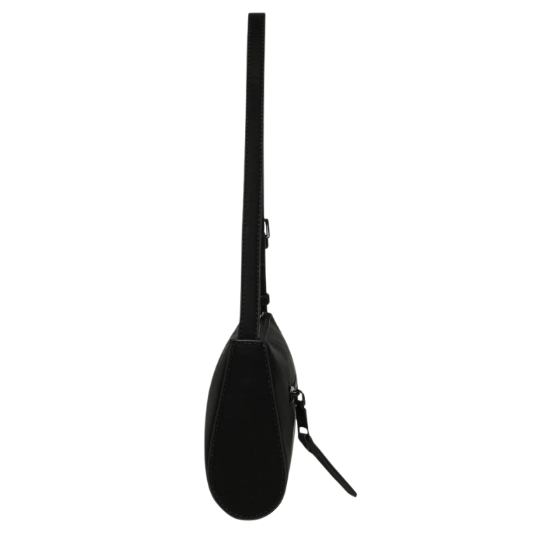 The Handbag Den Black Zip Shoulder Bag for Women - Image 4
